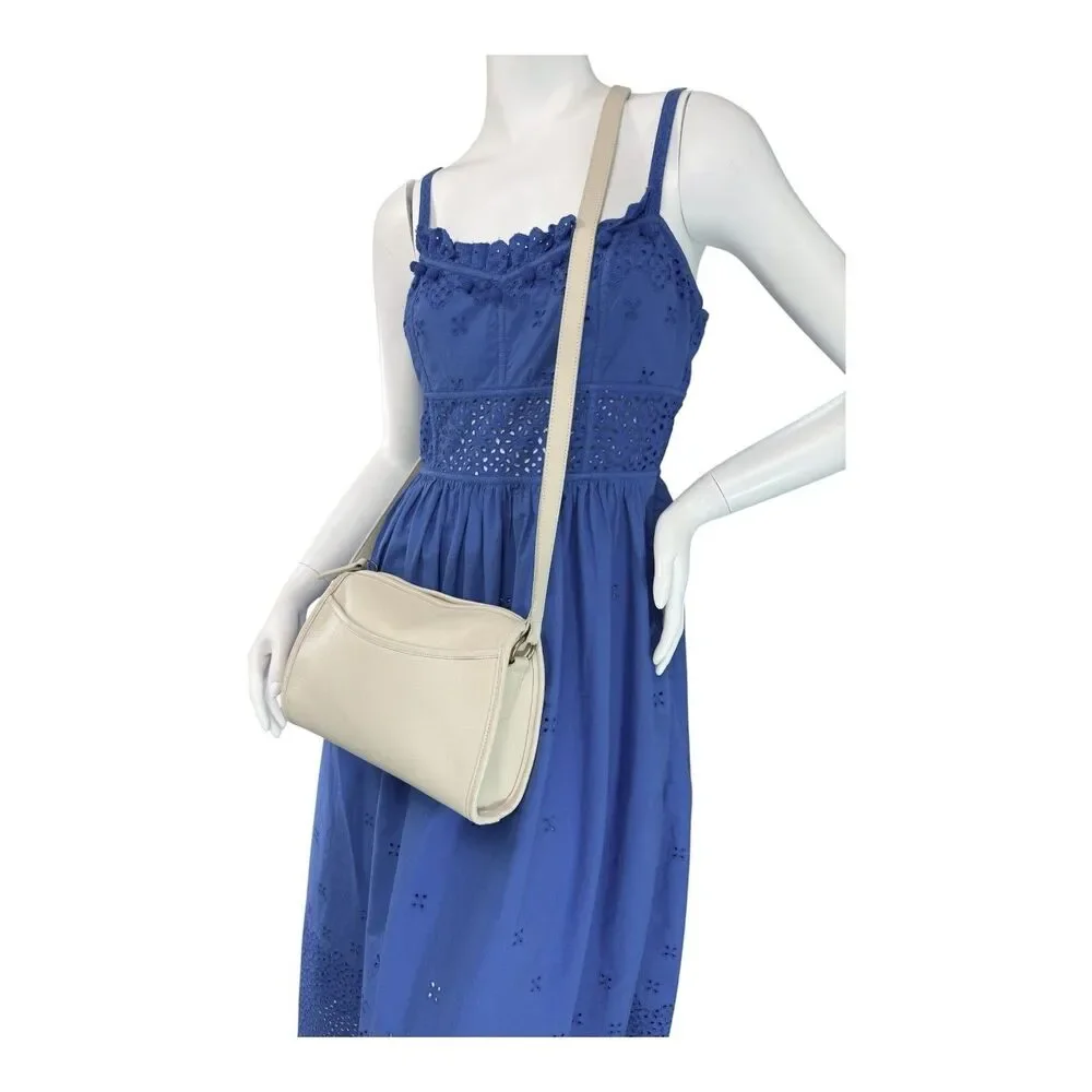Coach Vintage Taylor Zip 1980's USA Bone Leather 0648-236 Shoulder/Crossbody